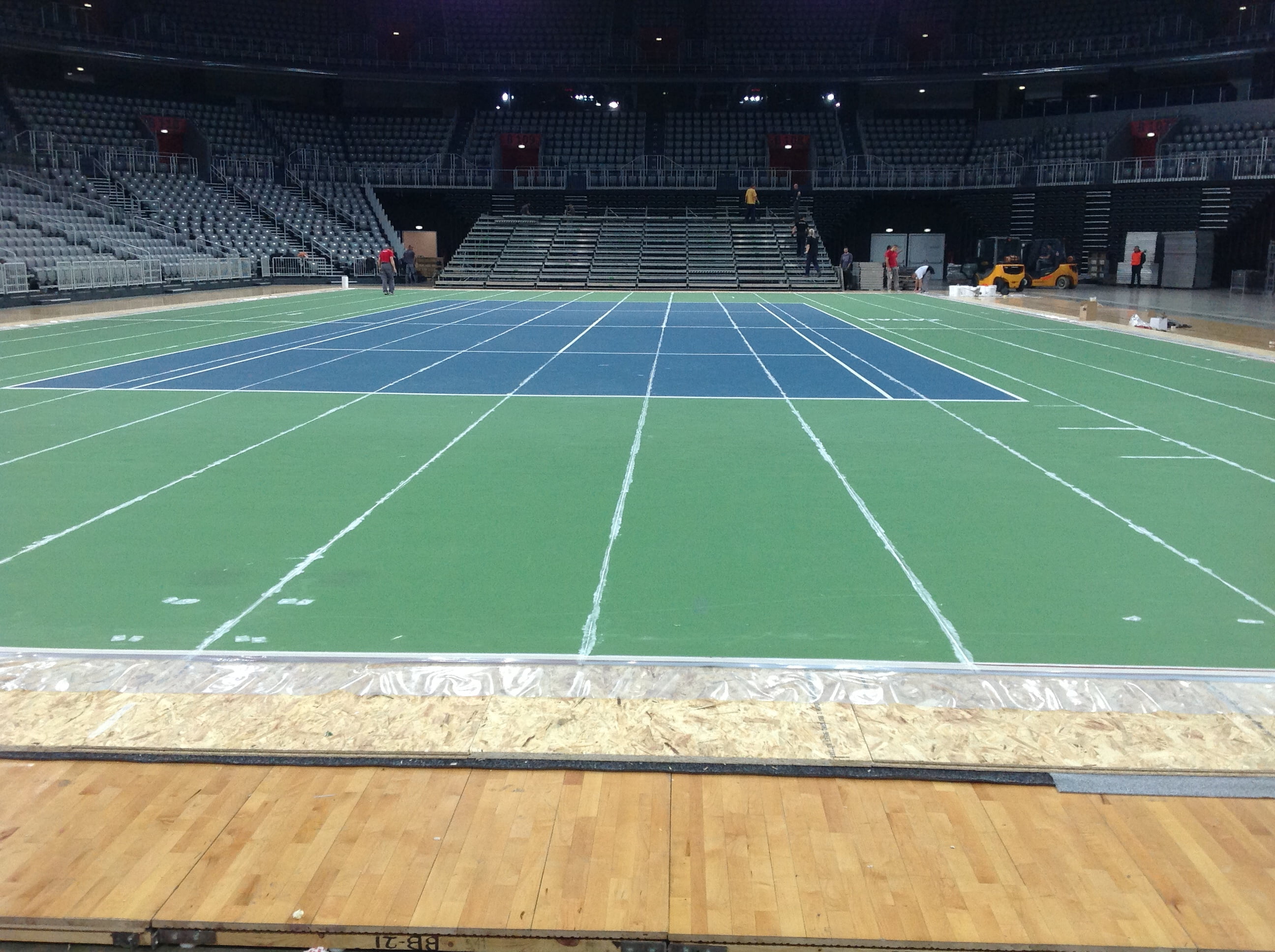Proces izvođenja RuKortHardTournament terena za finale Davis Cupa