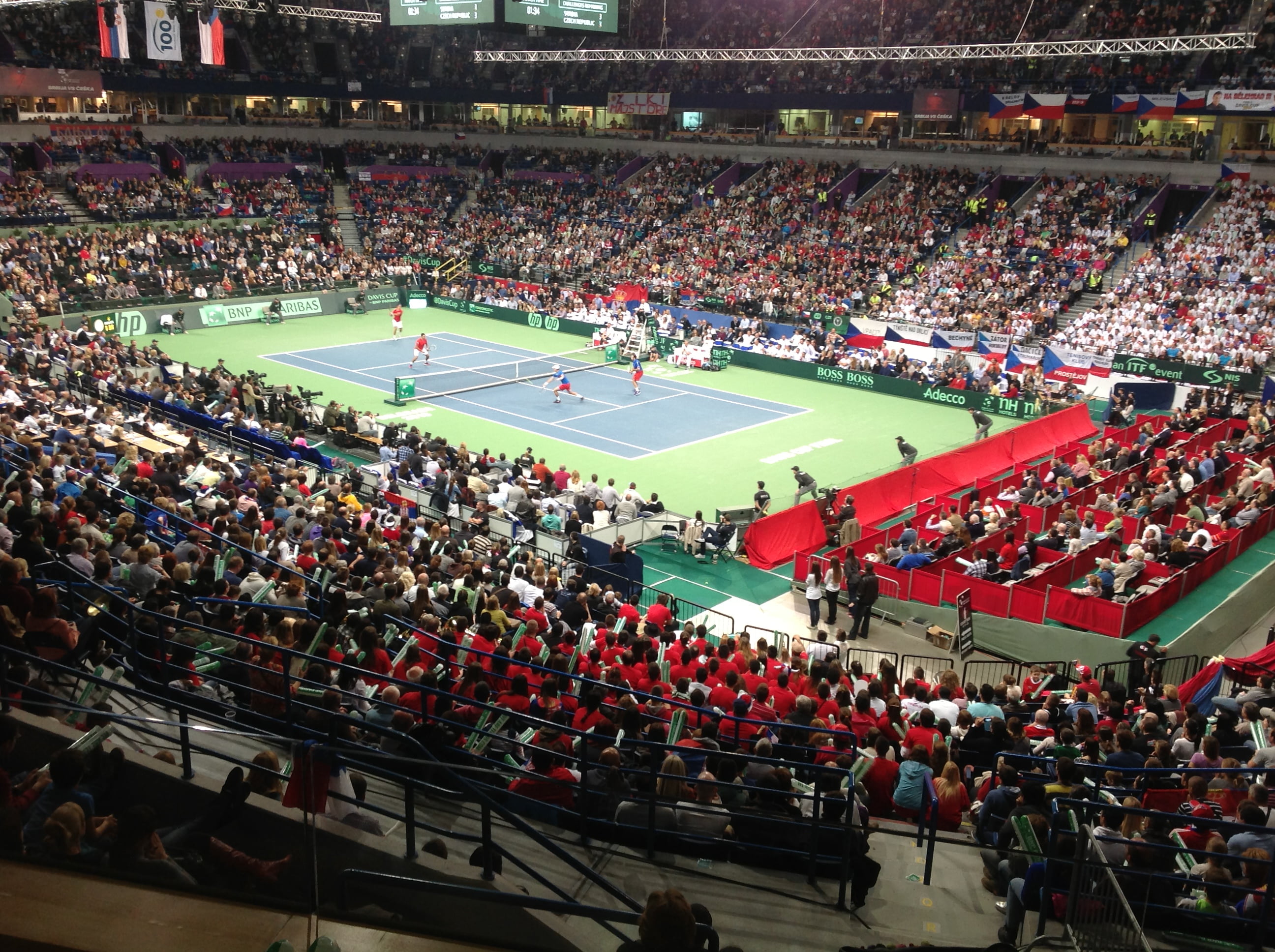 Davis cup 2013 finale na RuKortHardTournament teniskom terenu