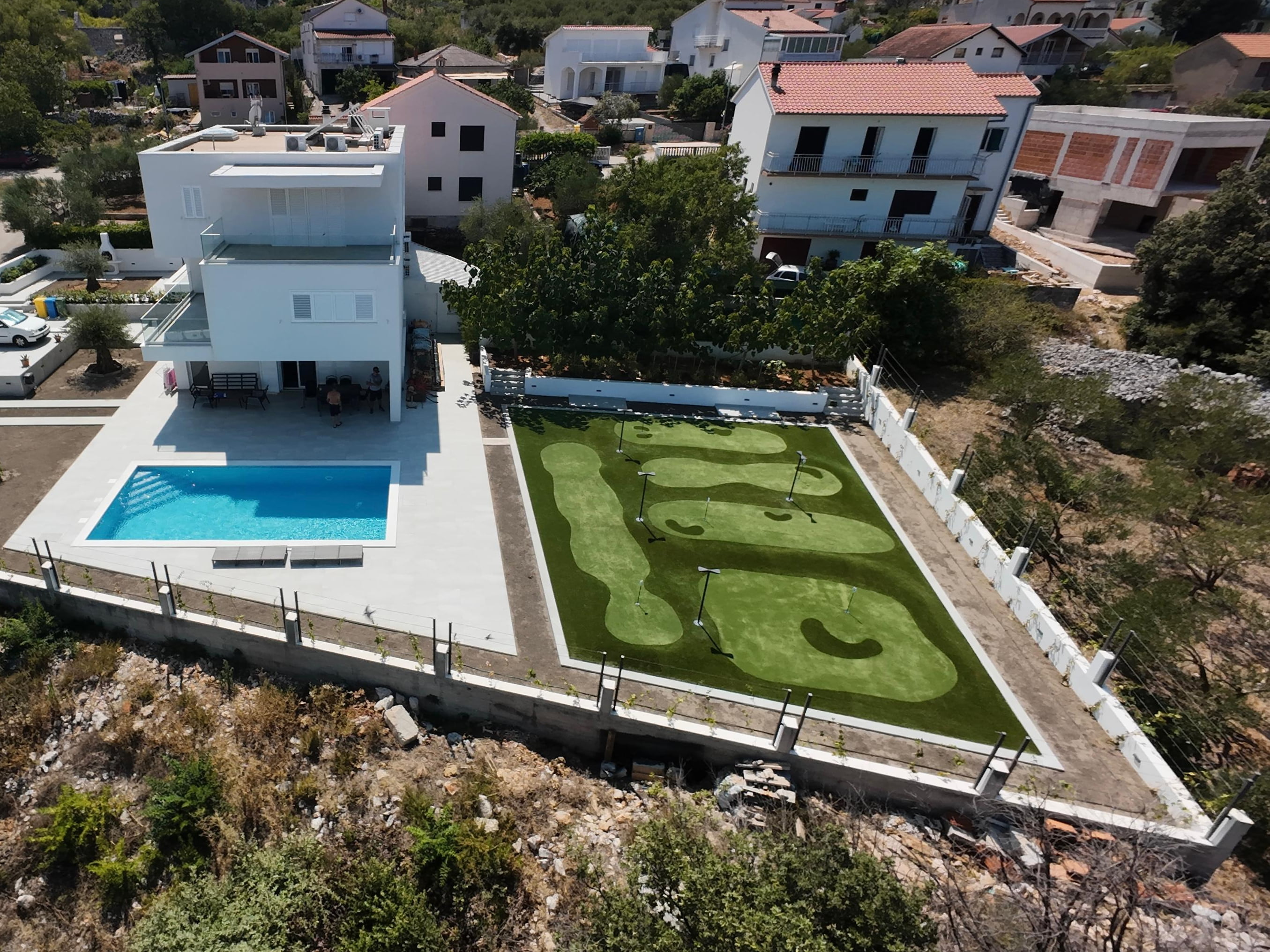 Premium Mini Golf teren uz vilu